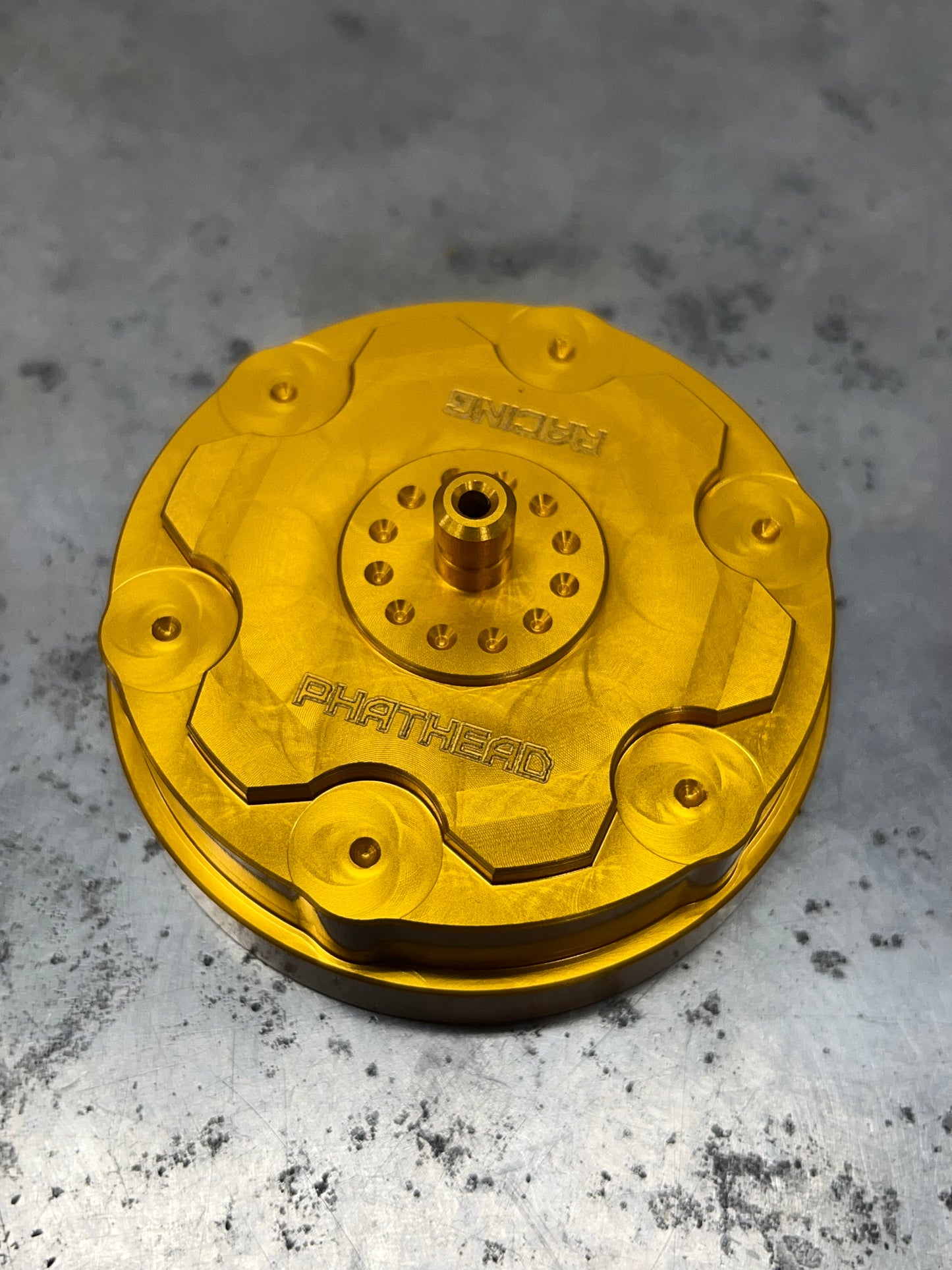 Phathead Racing Billet Gas Cap "Tank Top" Yamaha YZ/Clarke and IMS tank: YZ125 YZ250 TTR Banshee Blaster Raptor Wolverine Big Bear Kodiak 5MV-24610-00-00