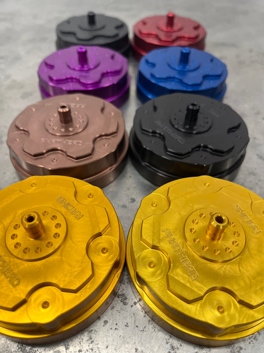 Phathead Racing Billet Gas Cap "Tank Top" Yamaha YZ/Clarke and IMS tank: YZ125 YZ250 TTR Banshee Blaster Raptor Wolverine Big Bear Kodiak 5MV-24610-00-00