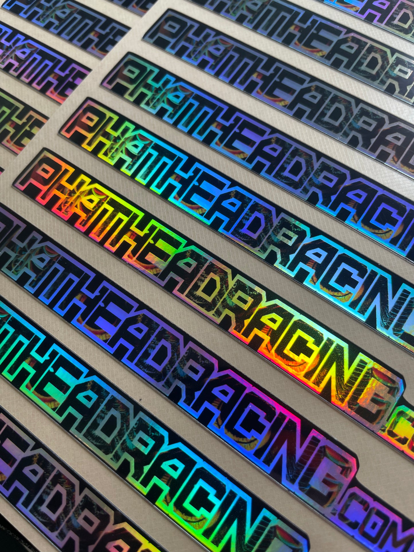 Phathead Racing logo decal - Holographic Owl