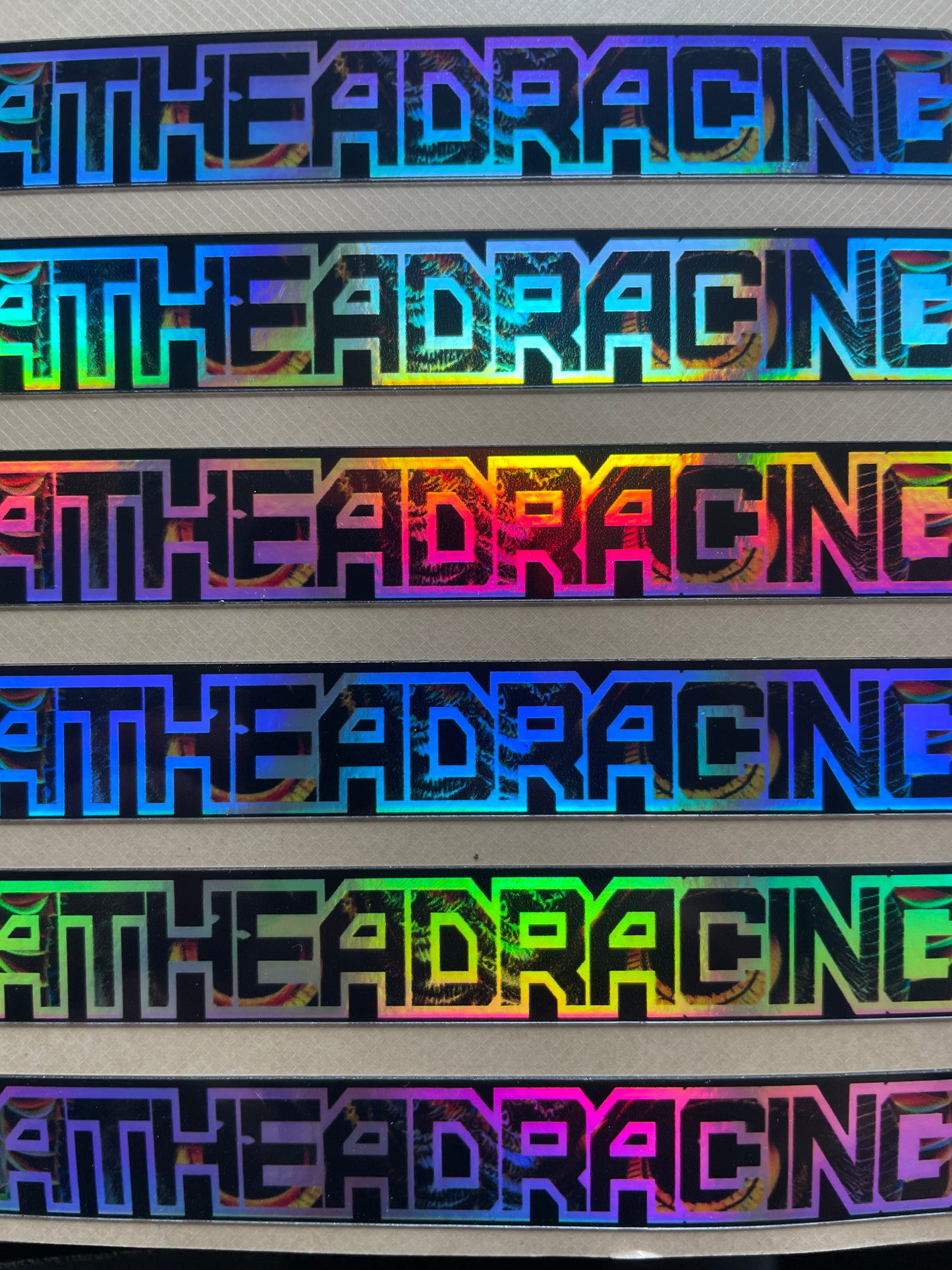 Phathead Racing logo decal - Holographic Owl