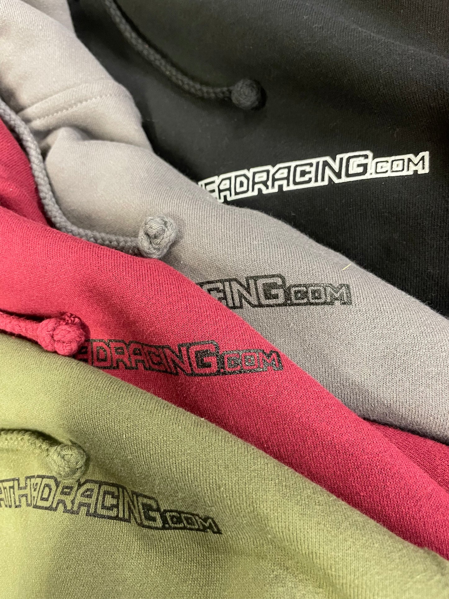 Phathead Racing Hoodie - Full Zip logo Jacket - Burgundy Red