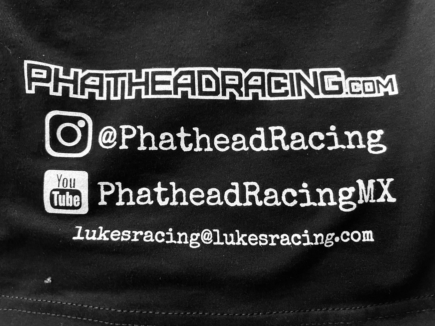 Phathead Racing logo T-shirt - black